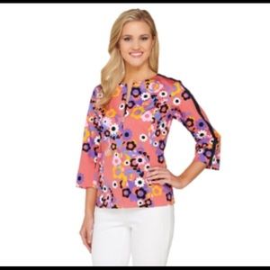 Bob Mackie floral garland jacket